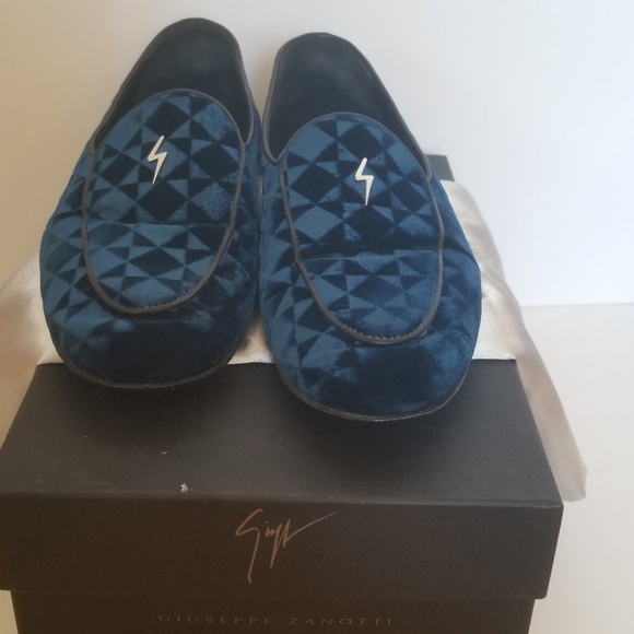 SOLD Giuseppe Zanotti Suit Patterned Velvet Loafer - Picture 3 of 7